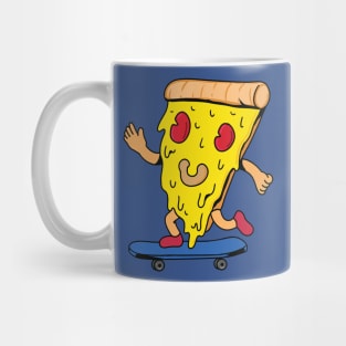 pizza riding skateboard 2 Mug